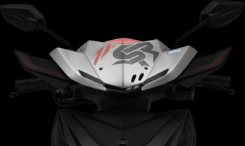 YAMAHA RAY ZR STREET RALLY BOLD NEW VISOR