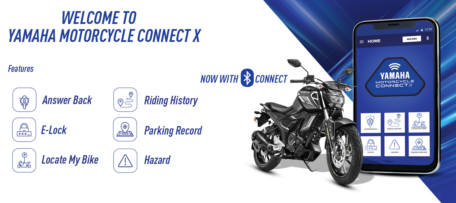 Yamaha FZS Motorcycle Connect X Feature Yamaha Motor India
