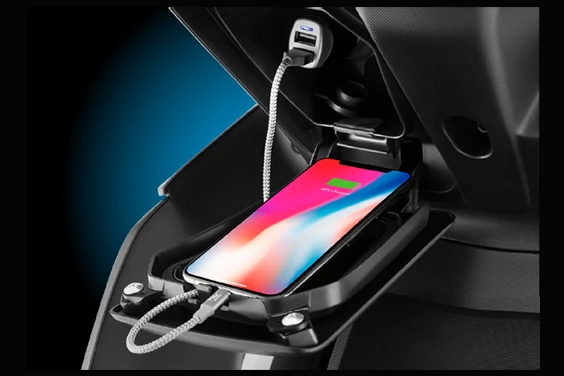 Aerox Front Pocket with Power Socket