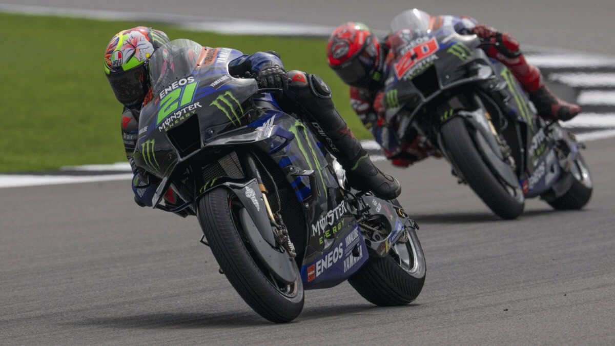Bad luck for monster energy yamaha MotoGP duo in British GP race