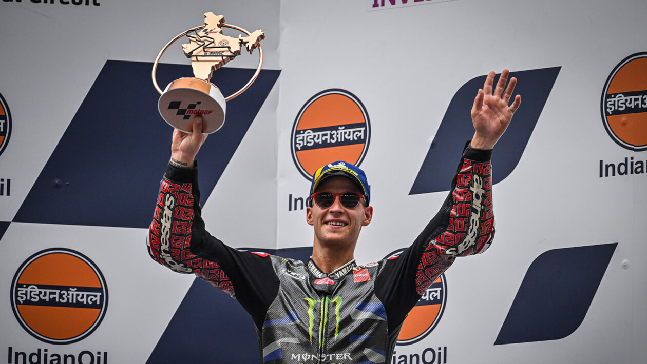 Quartararo Takes Terrific Third Place In Indian Gp