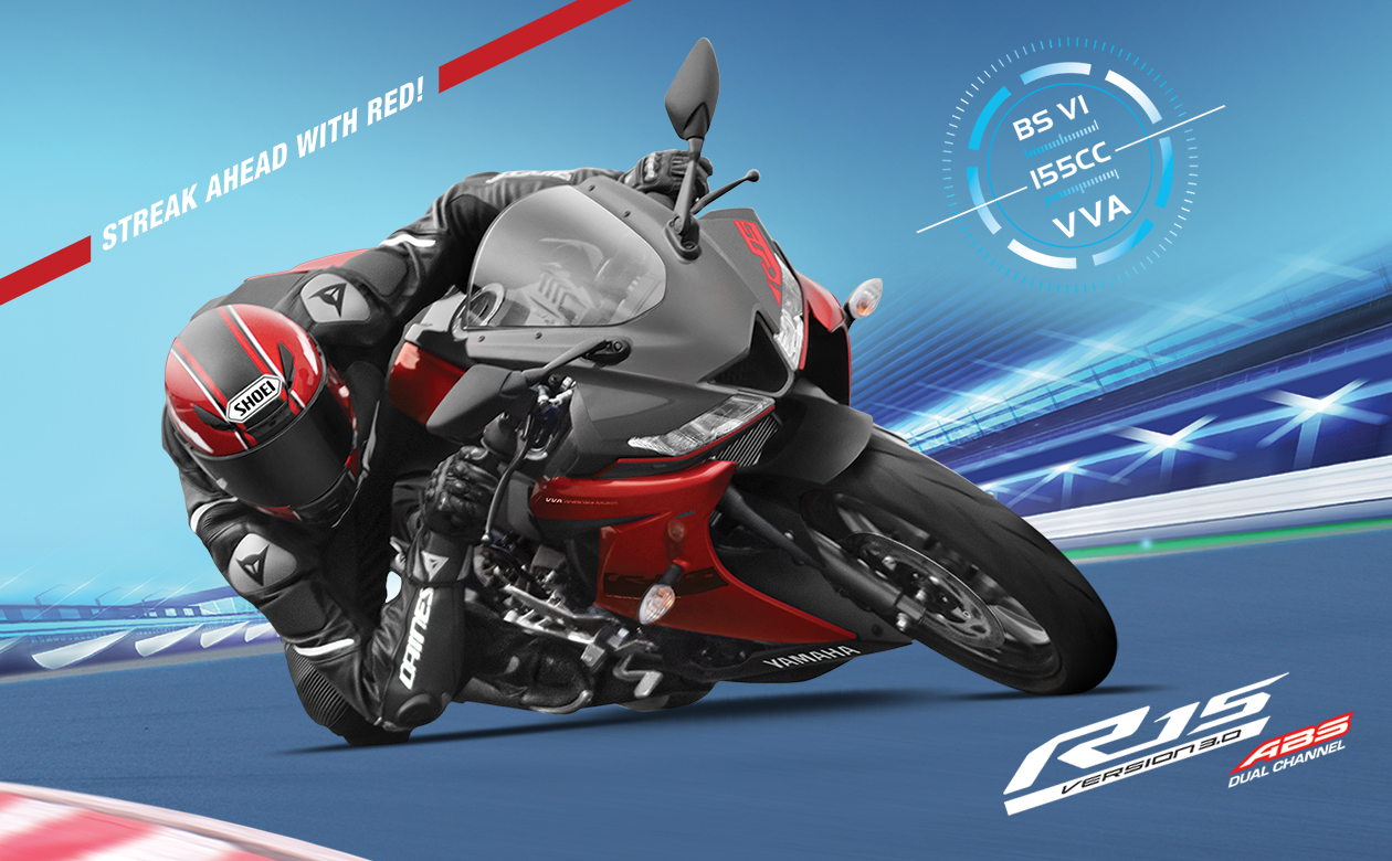 YZF-R15 Version 3.0 all set to adorn the Indian roads in Metallic Red colour