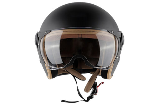  Retro-black  Yamaha RETRO Half Face Helmet