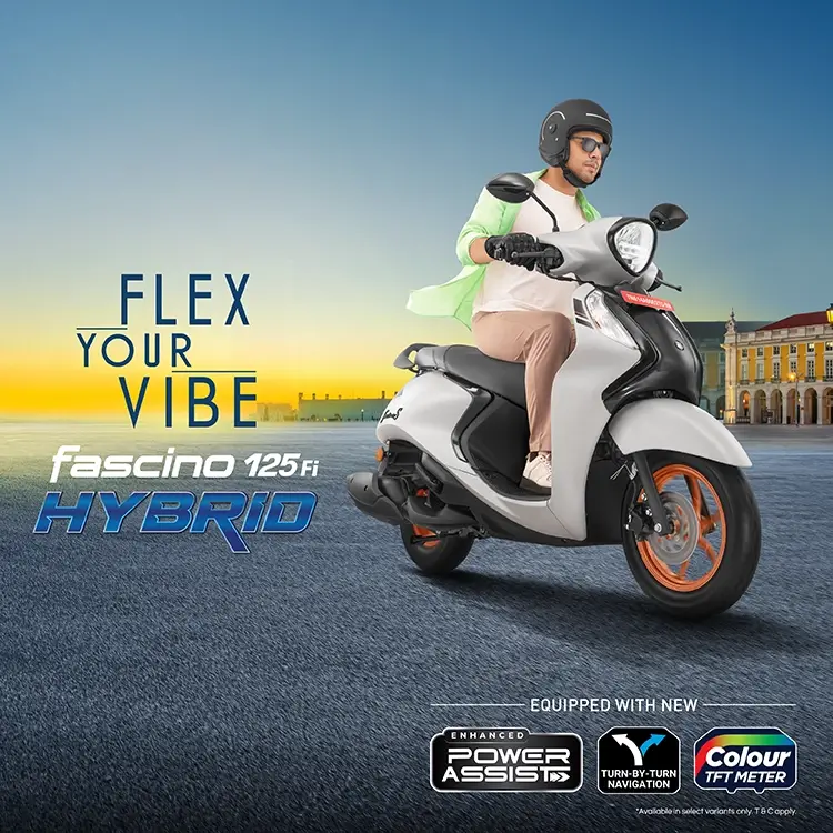 Yamaha Fascino 125 Fi Hybrid Explore Price, Specs, Colours