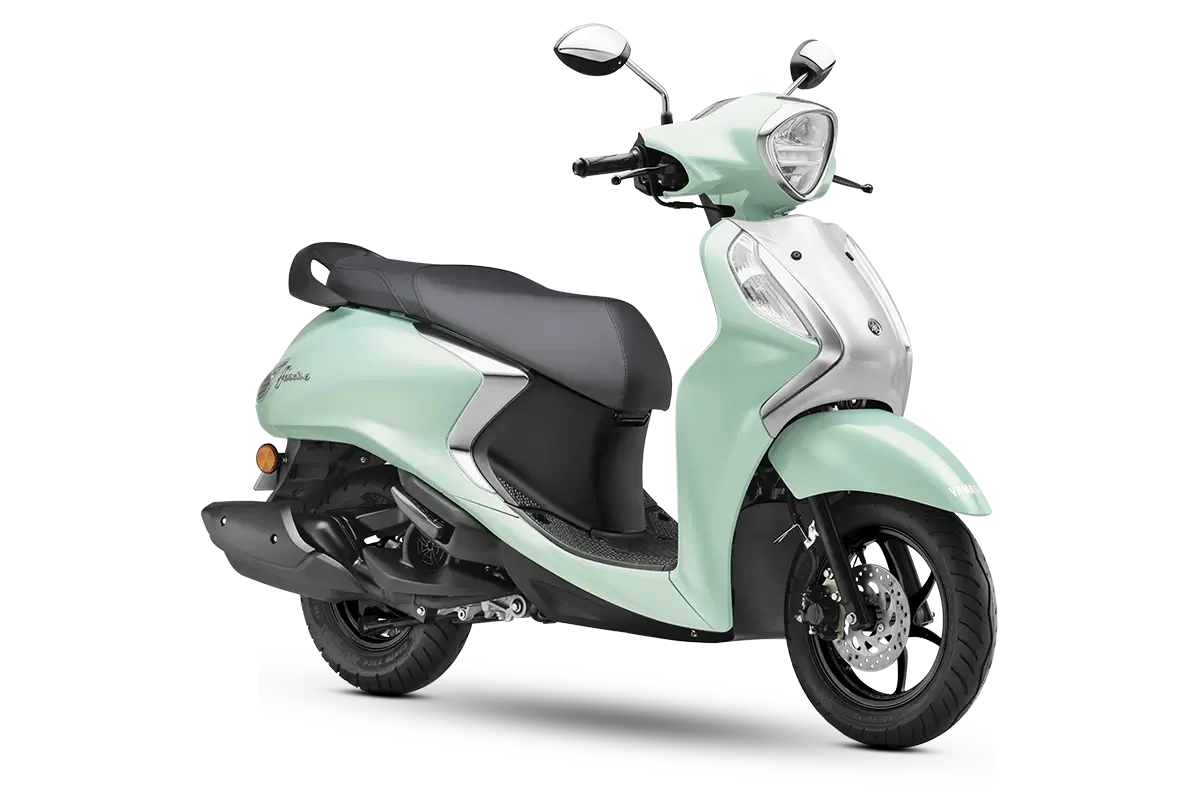 Yamaha Fascino 125 Fi Disc variant in Metallic Light Green colour