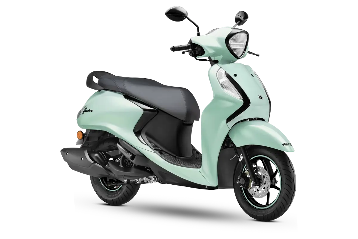 Yamaha Fascino 125 Fi Disc variant in Metallic Light Green colour