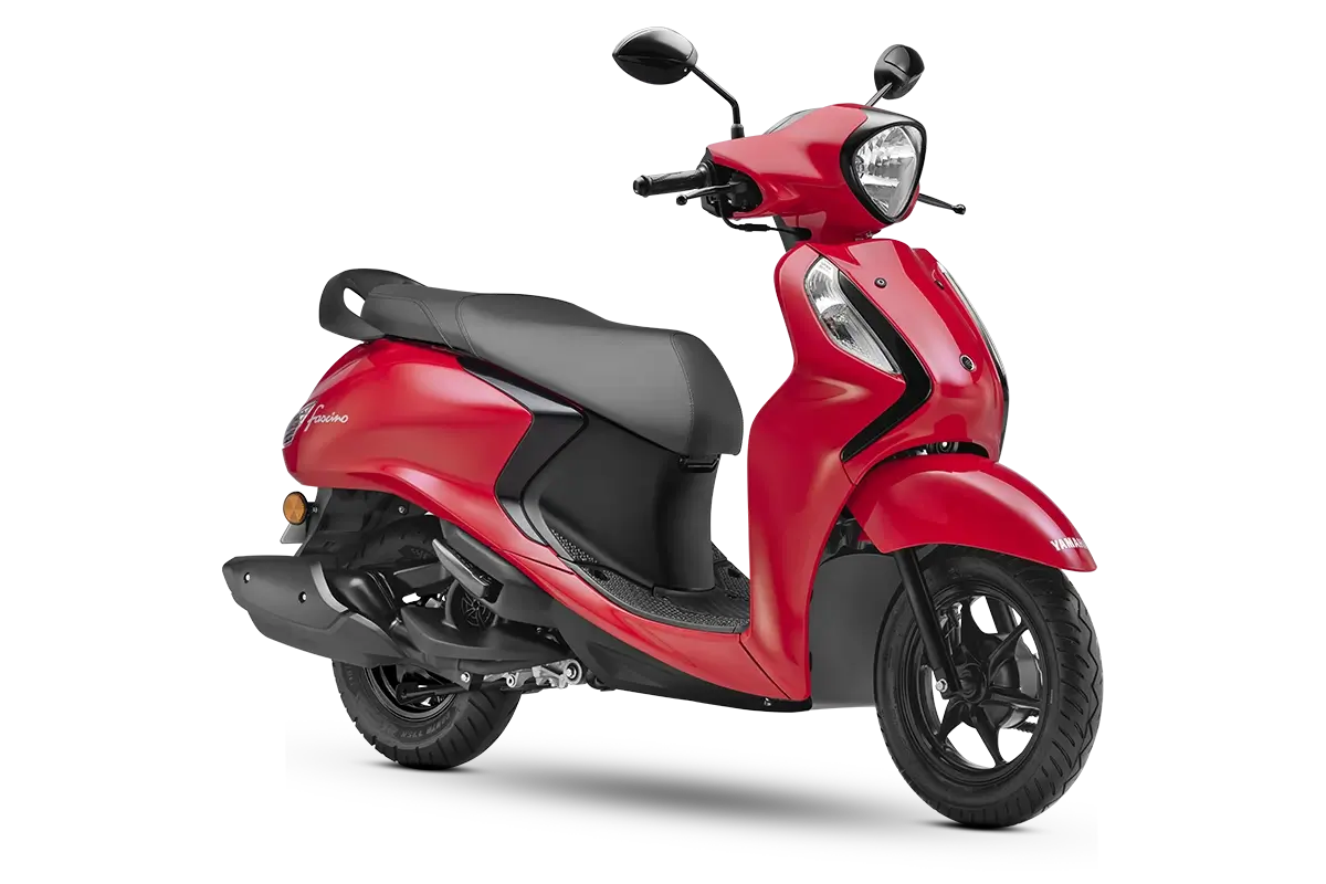 Yamaha Fascino 125 Fi Drum Vivid Red Standard color scooter