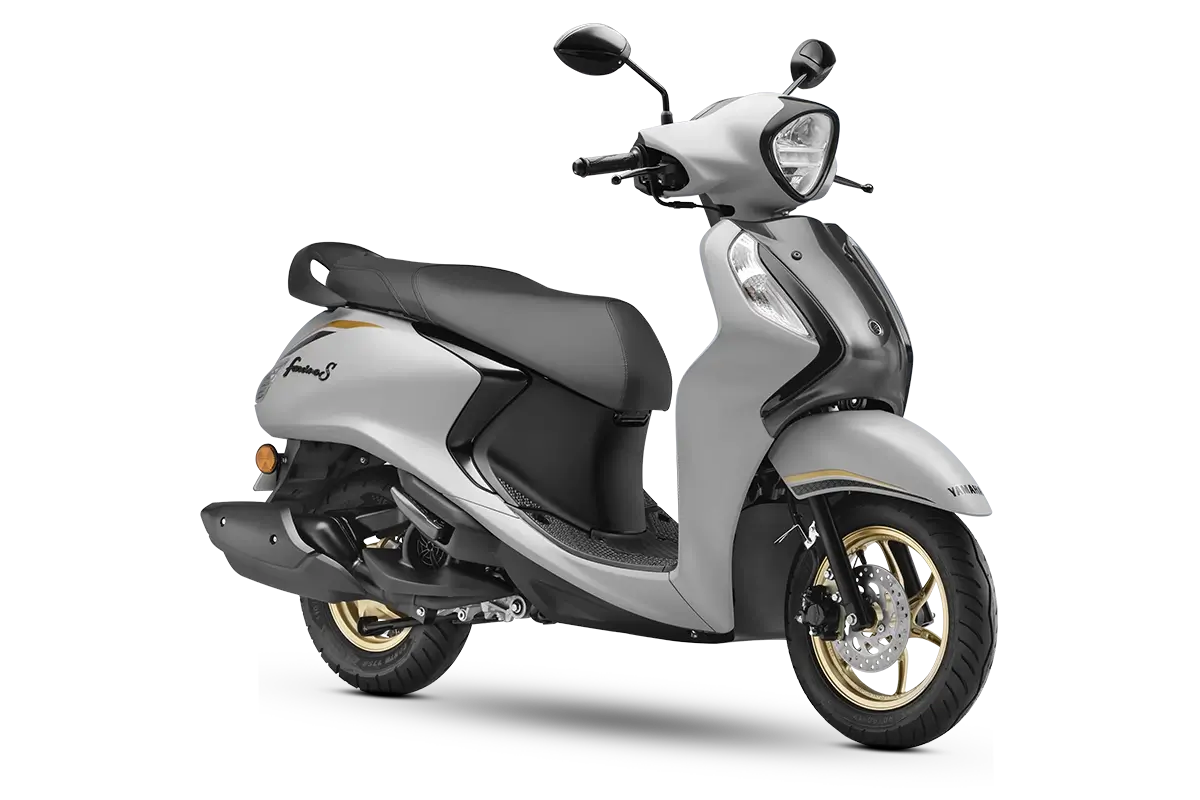 Yamaha Fascino 125 Fi Disc Matt Grey color scooter