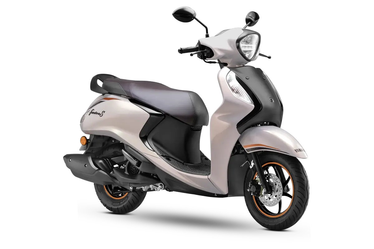 Yamaha Fascino 125 Fi Disc Orange Grey scooter