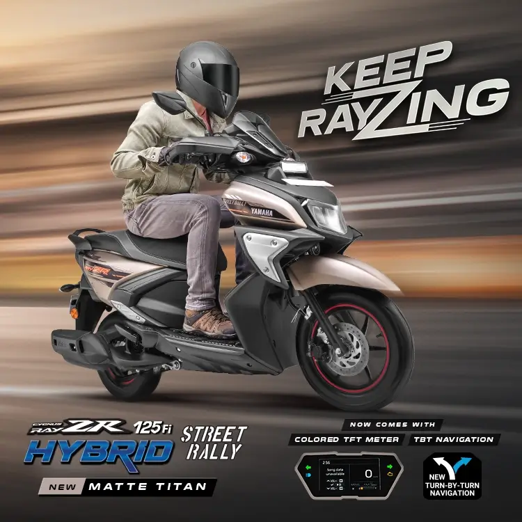 yamaha motor yamaha ray zr 125 on road price