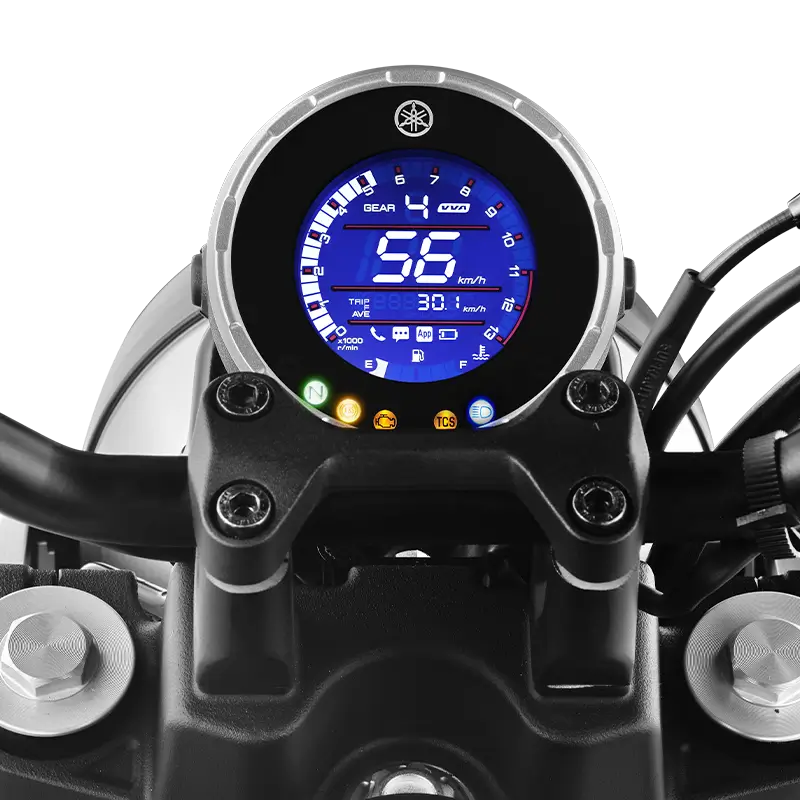 Yamaha XSR 155 round LCD meter
