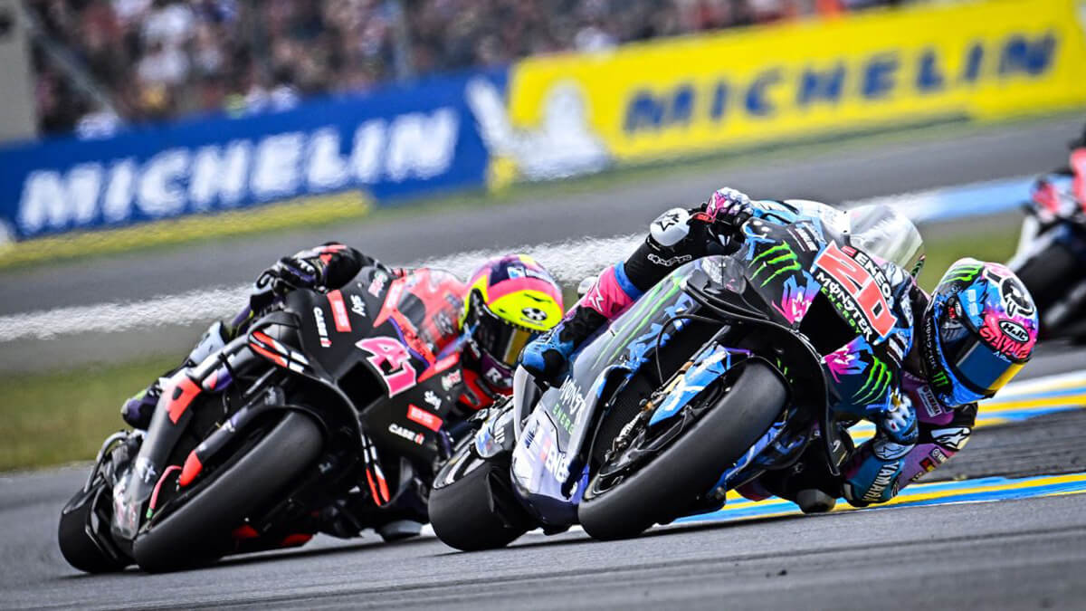 Monster Energy Yamaha Motogp Show Fighting Spirit In French GP Race